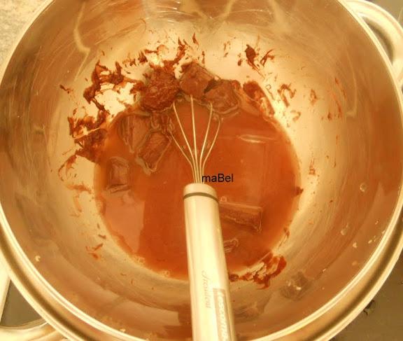 Mousse de sólo chocolate y agua (nada mas)