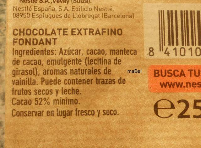 Mousse de sólo chocolate y agua (nada mas)