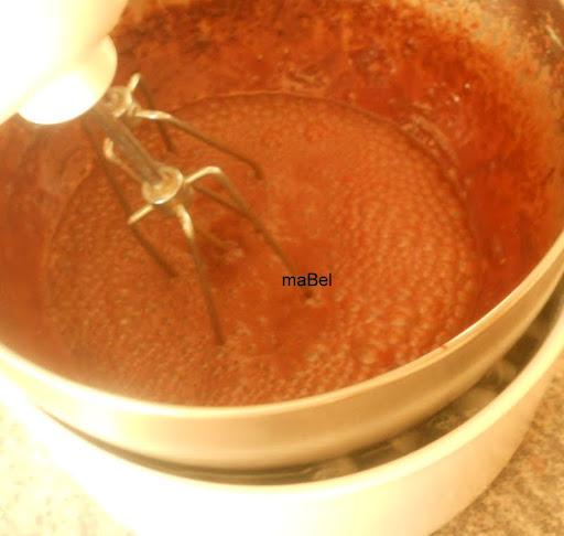 Mousse de sólo chocolate y agua (nada mas)