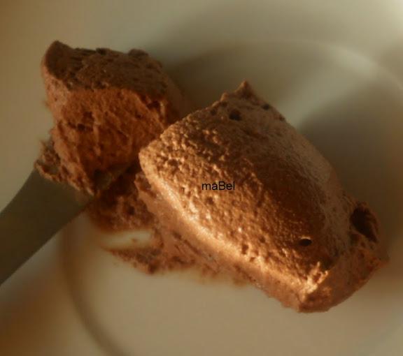 Mousse de sólo chocolate y agua (nada mas)