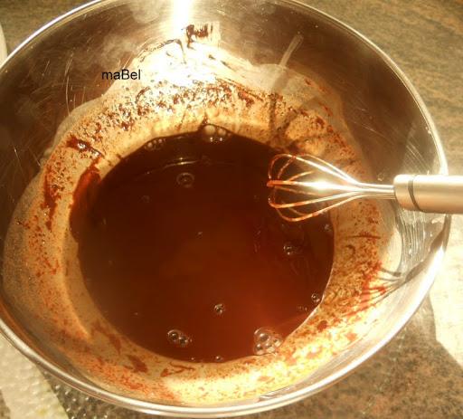 Mousse de sólo chocolate y agua (nada mas)