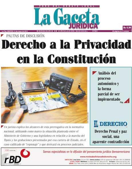 Derecho a la Privacidad en la Constitución de Bolivia... Derecho a la Privacidad en la Constitución de Bolivia...