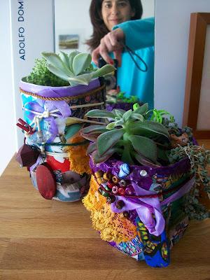 Imaginacion para mis plantas: reciclando