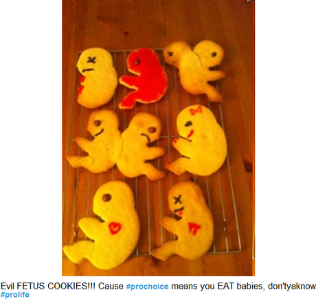 Jabón con forma de feto