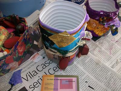 paso a paso : macetas recicladas