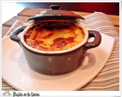 Pastel de patata y gambas