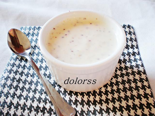 Salsa suave con mostaza