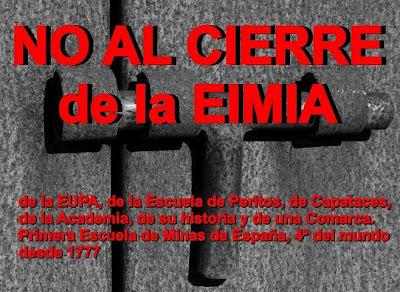 Carteles en apoyo de la Escuela de Ingeniería de Almadén