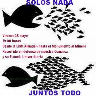 Carteles en apoyo de la Escuela de Ingeniería de Almadén