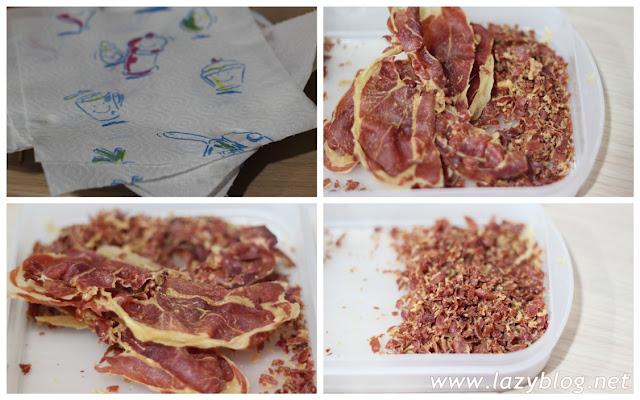 Crema de guisantes y brócoli con toque de wasabi y sal de jamón