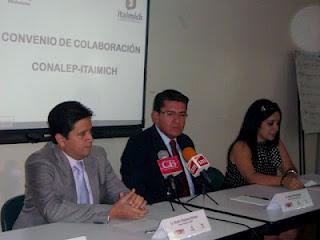 Signan convenio Conalep Michoacán e Itaimich