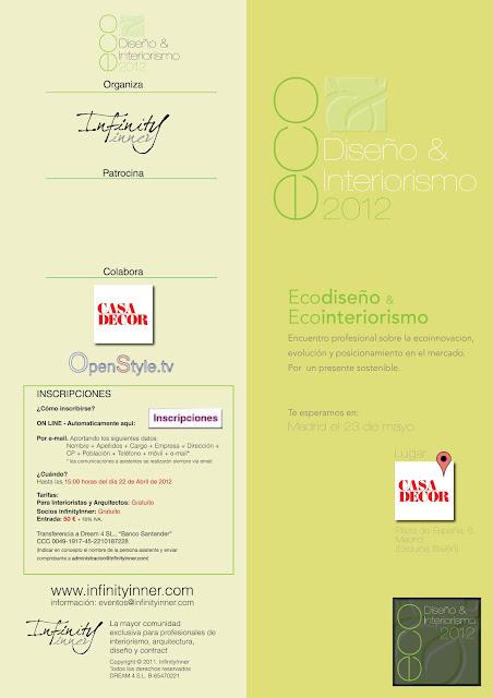 ECODISEÑO & ECOINTERIORISMO. Organizado por InfinityInner