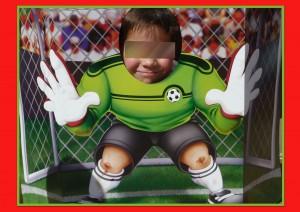 Stand portero de fútbol