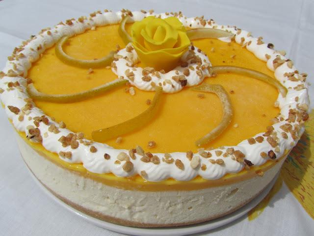 Tarta helada de limón