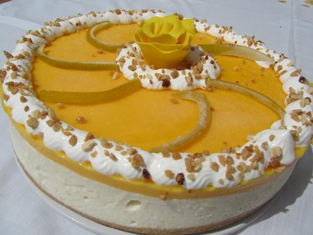 Tarta helada de limón