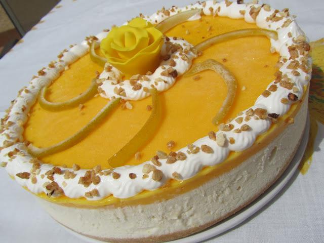 Tarta helada de limón