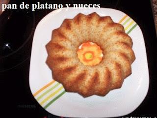 pan de platano y nueces