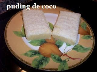 Puding de coco