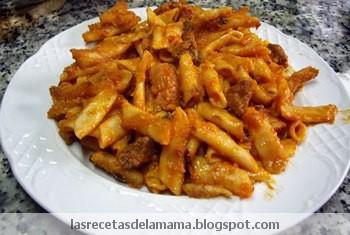 Receta de Macarrones con tomate