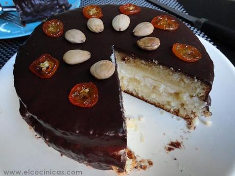 Tarta de mascarpone, nata y kumquat