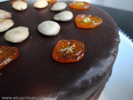 Tarta de mascarpone, nata y kumquat