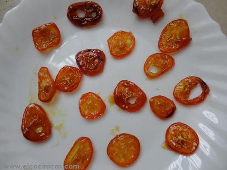Tarta de mascarpone, nata y kumquat