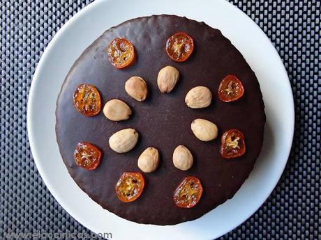 Tarta de mascarpone, nata y kumquat