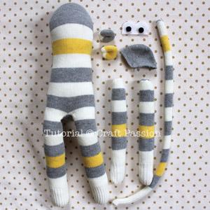 sock monkey parts