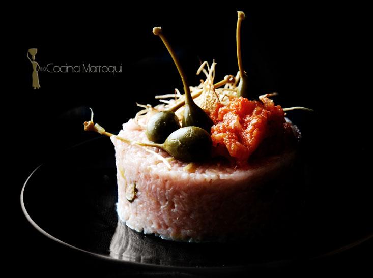 Arroz de bissap con alkaraba