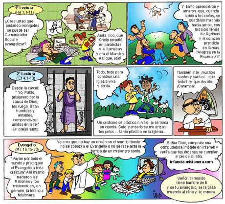 EVANGELIO DOMINICAL EN CÓMIC: 20 de Mayo del 2012 (ASCENSIÓN)