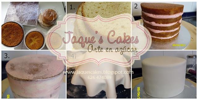 Como montar, rellenar y cubrir una tarta con fondant