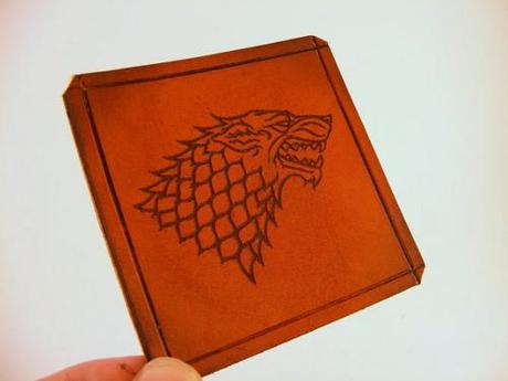 Posavasos Juego de Tronos sobre cuero Prepárate para Juego de Tronos