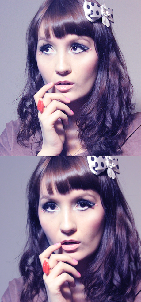 Makeup look de inspiración Gyaru