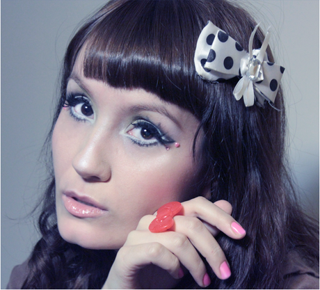 Makeup look de inspiración Gyaru