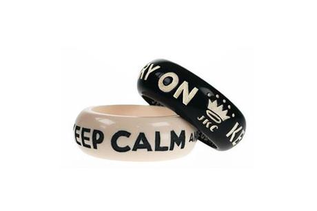 keep calm and carry on pulseras de colores