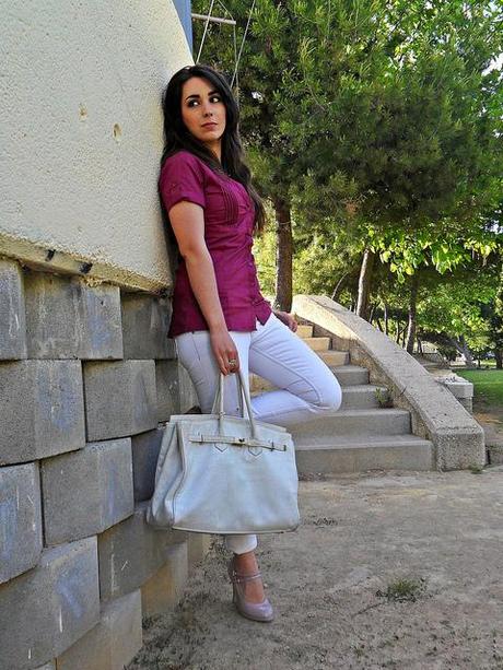 Look of the day: Simple & Comfortable Purpleshirt_lovelystyle3
