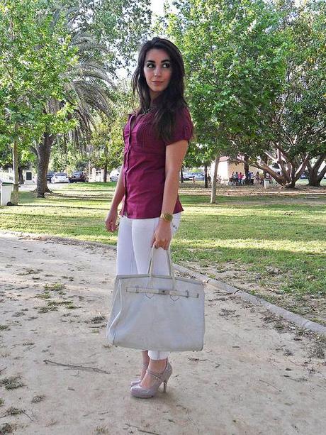 Look of the day: Simple & Comfortable Purpleshirt_lovelystyle6