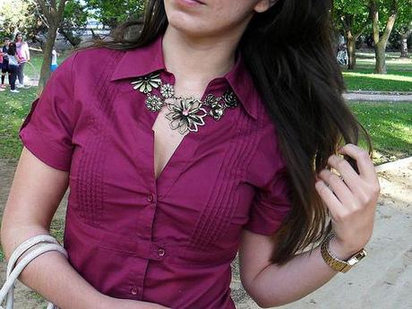 Look of the day: Simple & Comfortable Purpleshirt_lovelystyle7