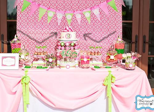 Mesas de dulces: la colocación