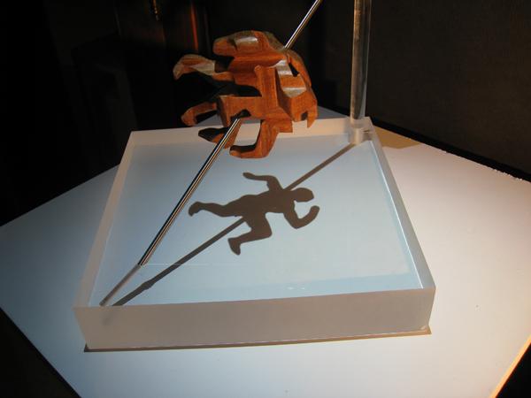 Tres esculturas en una. Todo depende del ángulo con que se mire