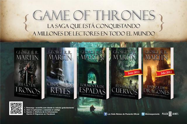 Se adelanta la publicación de Festín de Cuervos y Danza de Dragones de George R. R. Martin en México