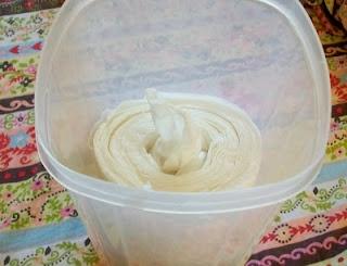 Toallitas para bebé hechas en casa