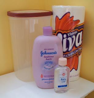 Toallitas para bebé hechas en casa