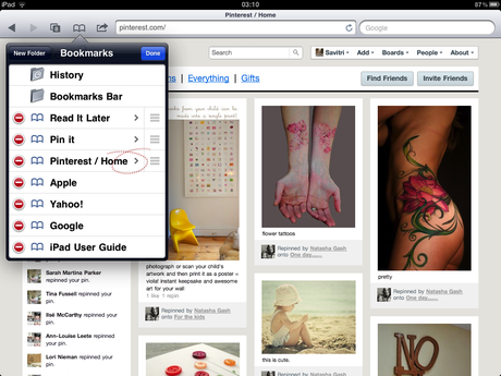 cómo usar pinterest en ipad y iphone