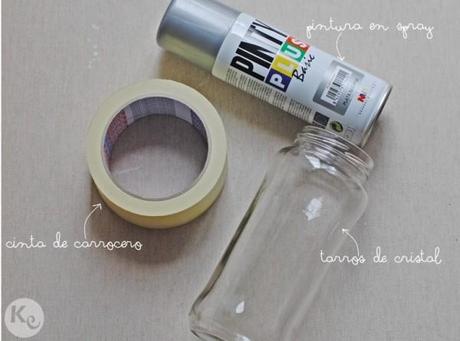 DIY-Pintando tarros de cristal/Painting mason jars