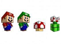 muñecos de papel mario Bross