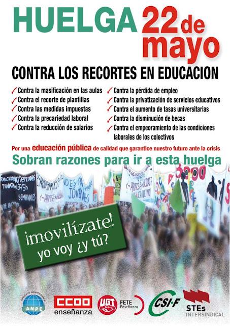 Huelga de Educación 22 de Mayo