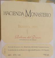 Hacienda Monasterio Reserva 1991 - Hacienda Monasterio Reserva 2006