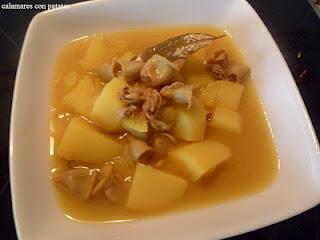 calamares con patatas