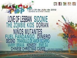 MANCHAPOP 2012: Distribuación por Días